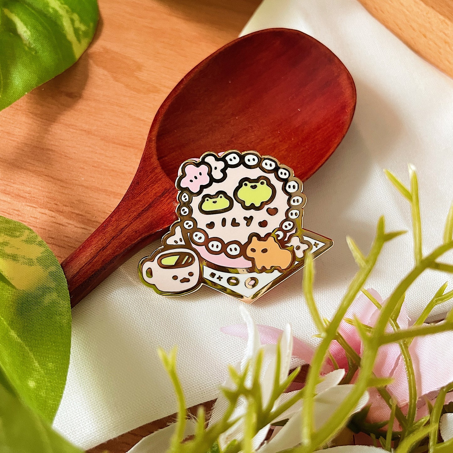 Sakura Cake Enamel Pin