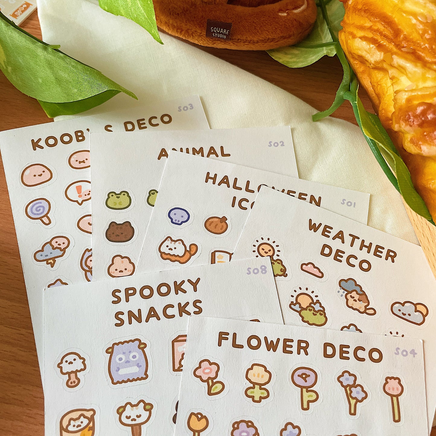 Flower Deco Sticker Sheet