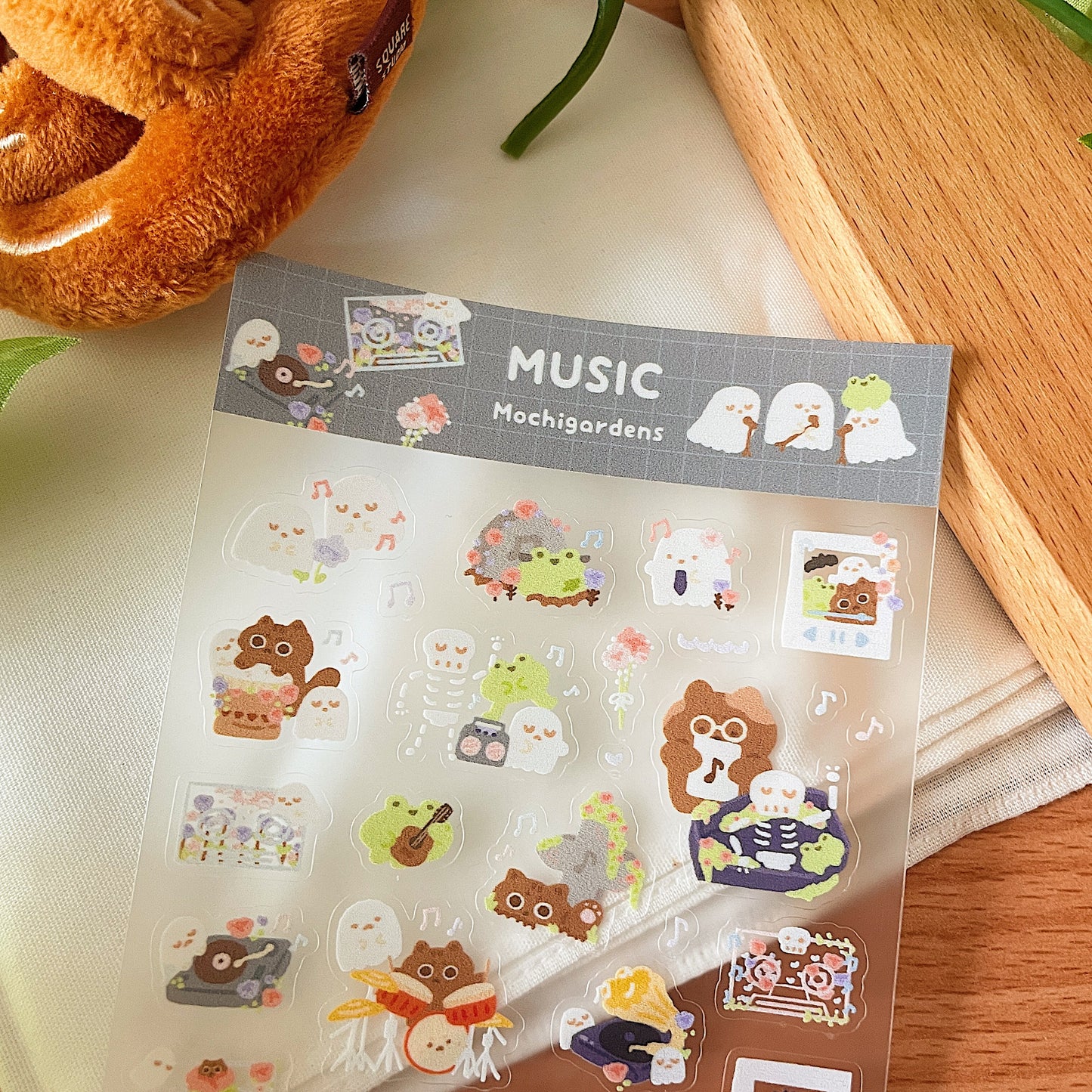 Music Transparent Sticker Sheet