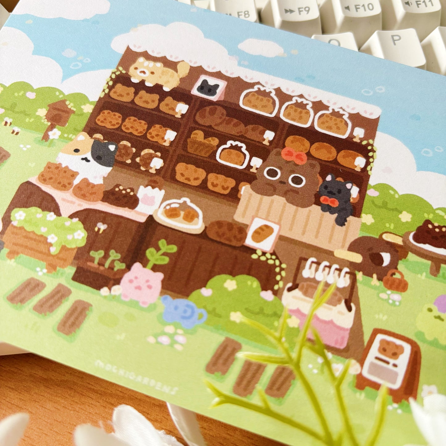 September Ko-Fi Sticker Sheet + Print Set - Bakery (Also available individually)