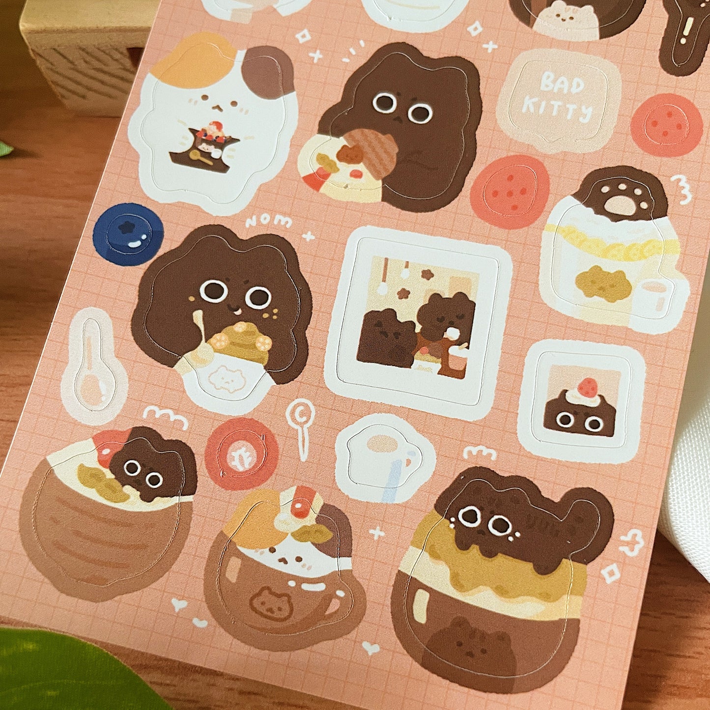 Bingsu Kitties Sticker Sheet *Waterproof