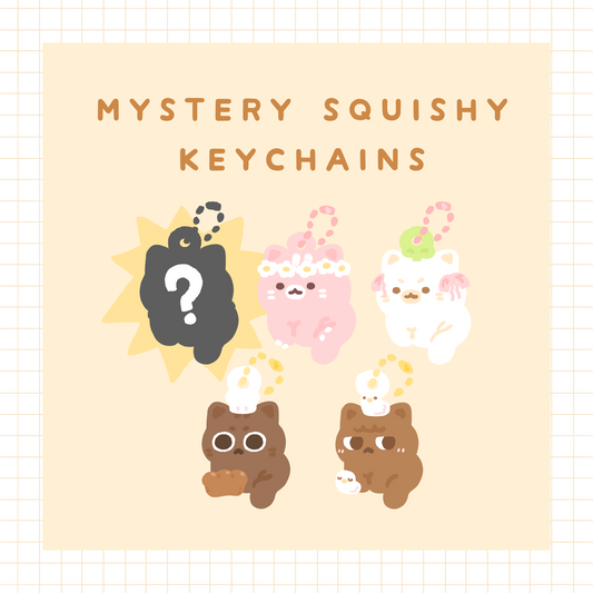 Gacha Squishy Cat Keychain