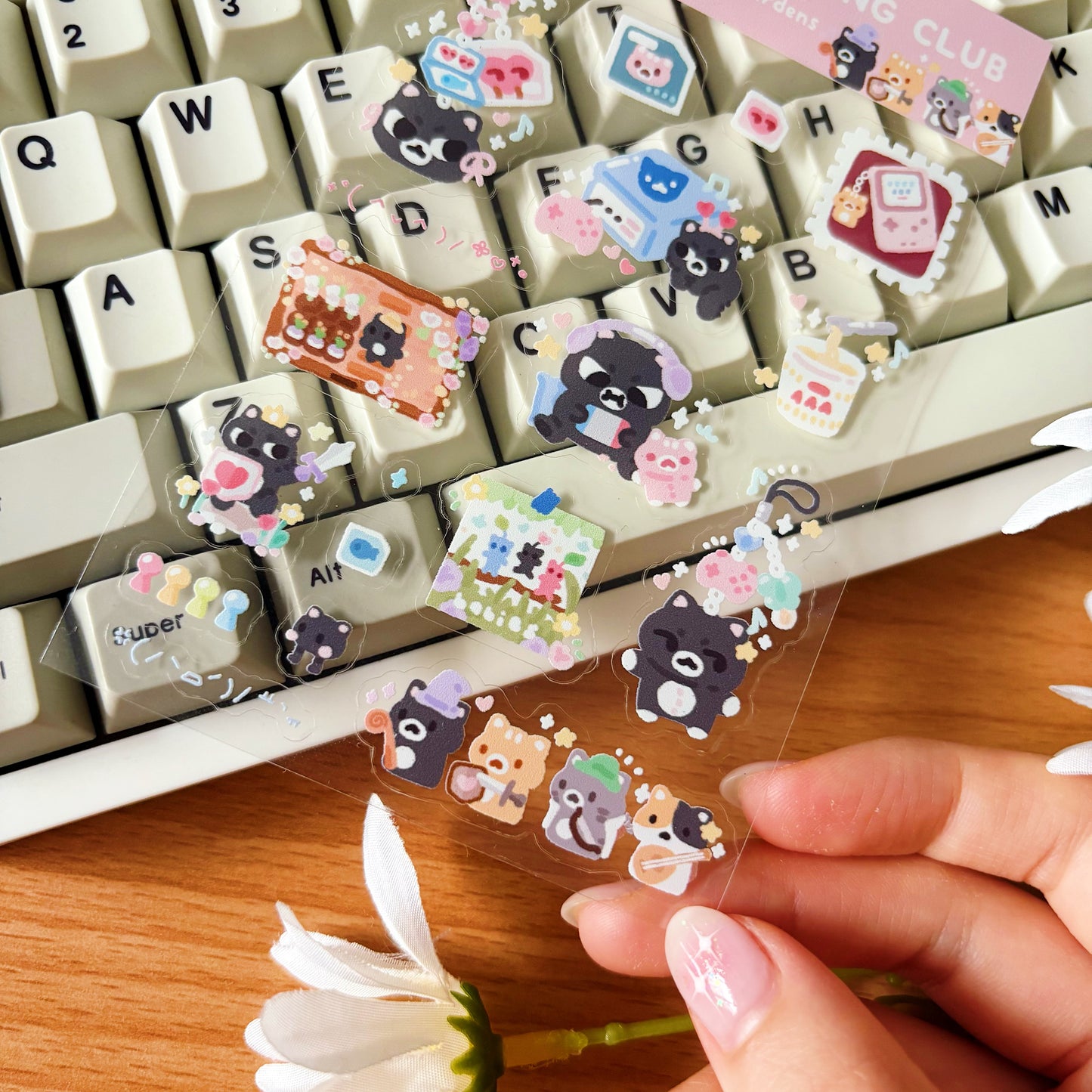 Goobert's Gaming Club Transparent Sticker Sheet