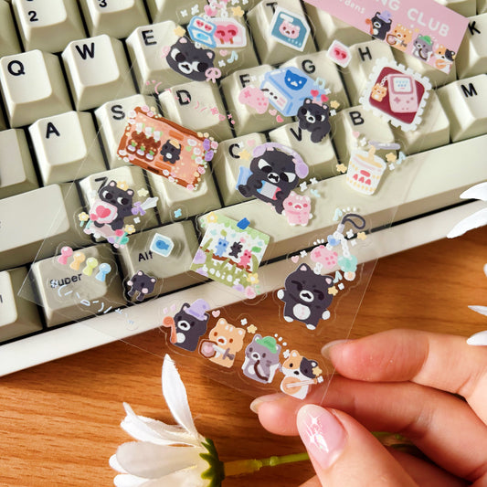 Goobert's Gaming Club Transparent Sticker Sheet