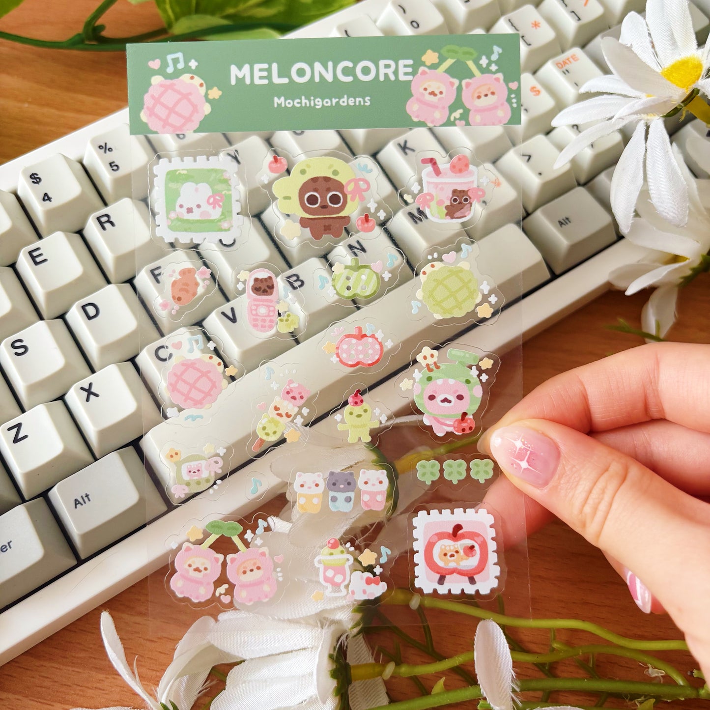 Meloncore Transparent Sticker Sheet