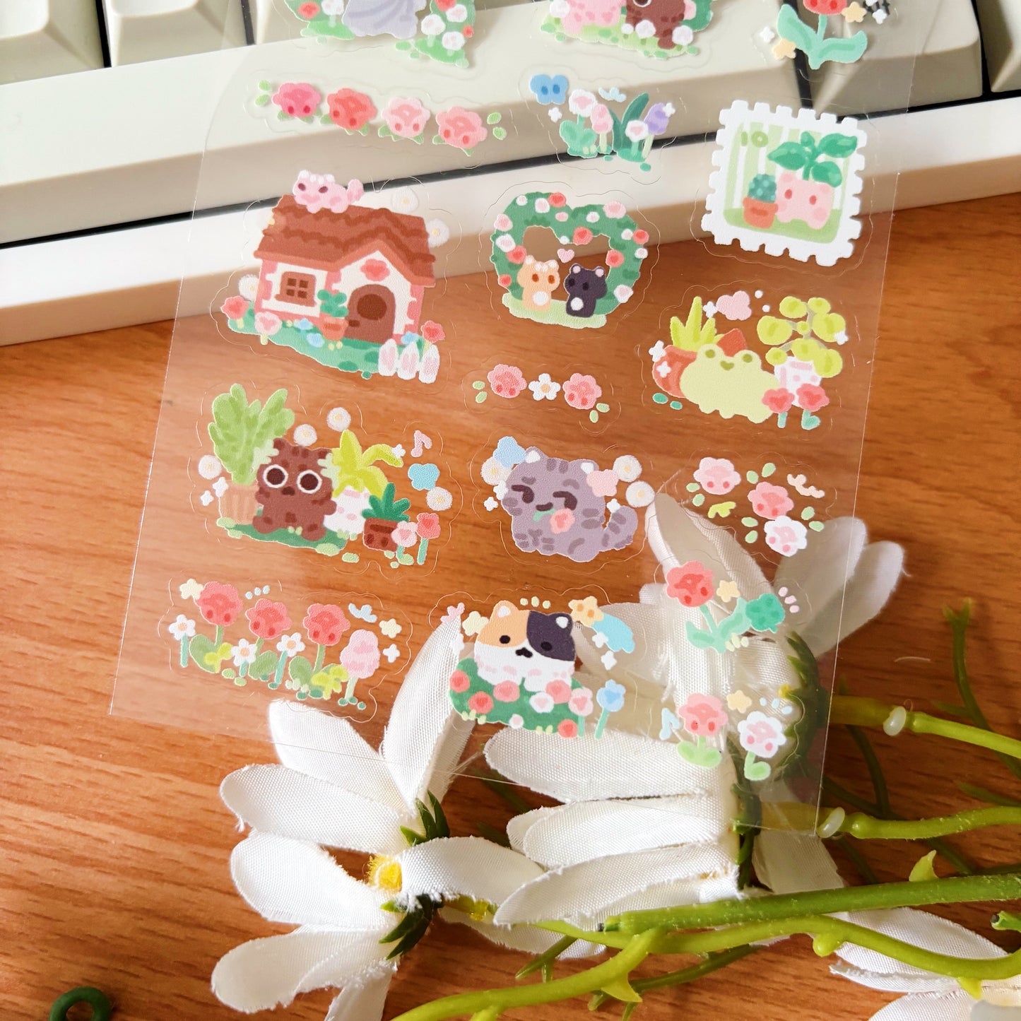 March Ko-Fi Sticker Sheet + Print Set - Secret Garden (Also available individually)