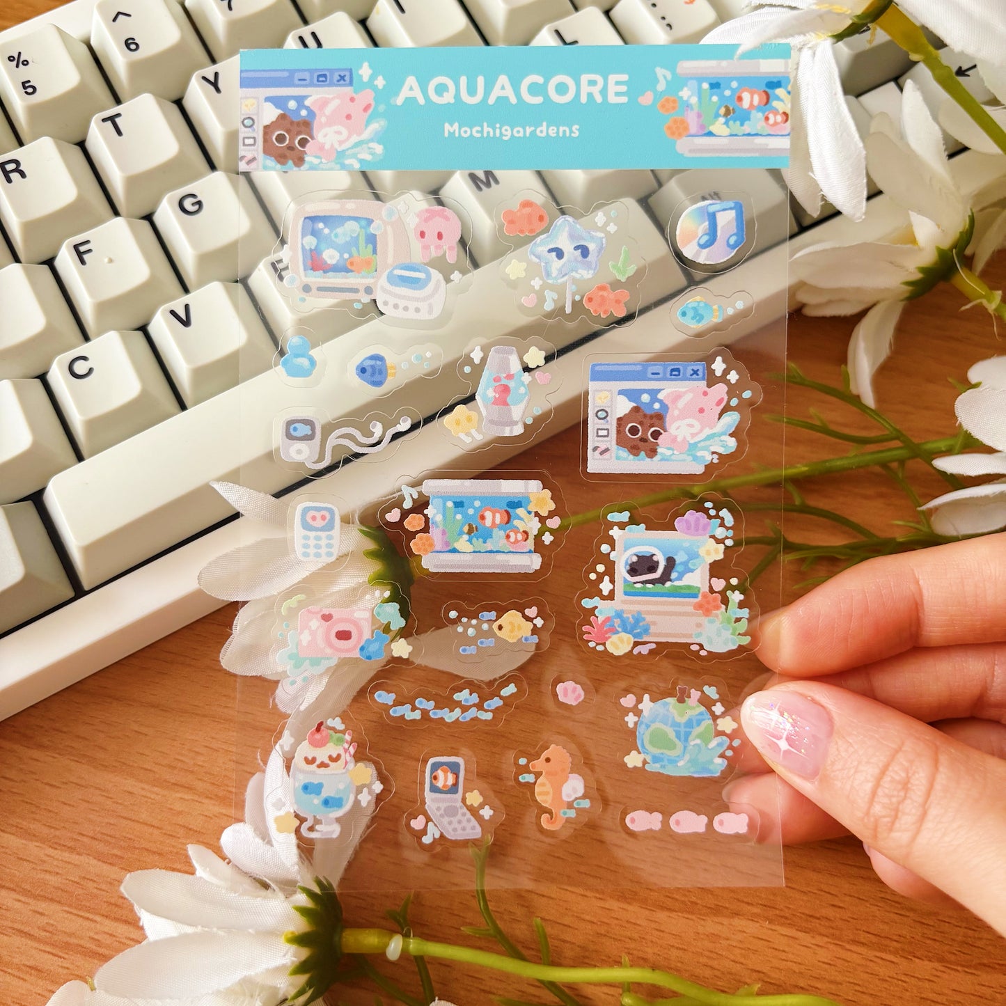Aquacore Transparent Sticker Sheet