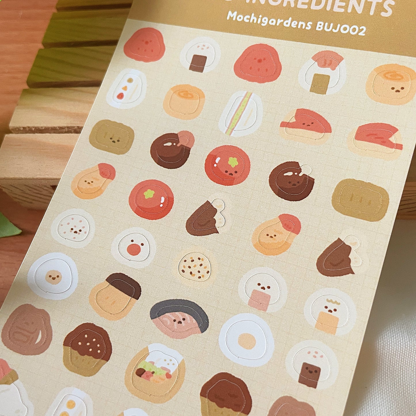 Bento Ingredients Journalling Sticker Sheet *Waterproof