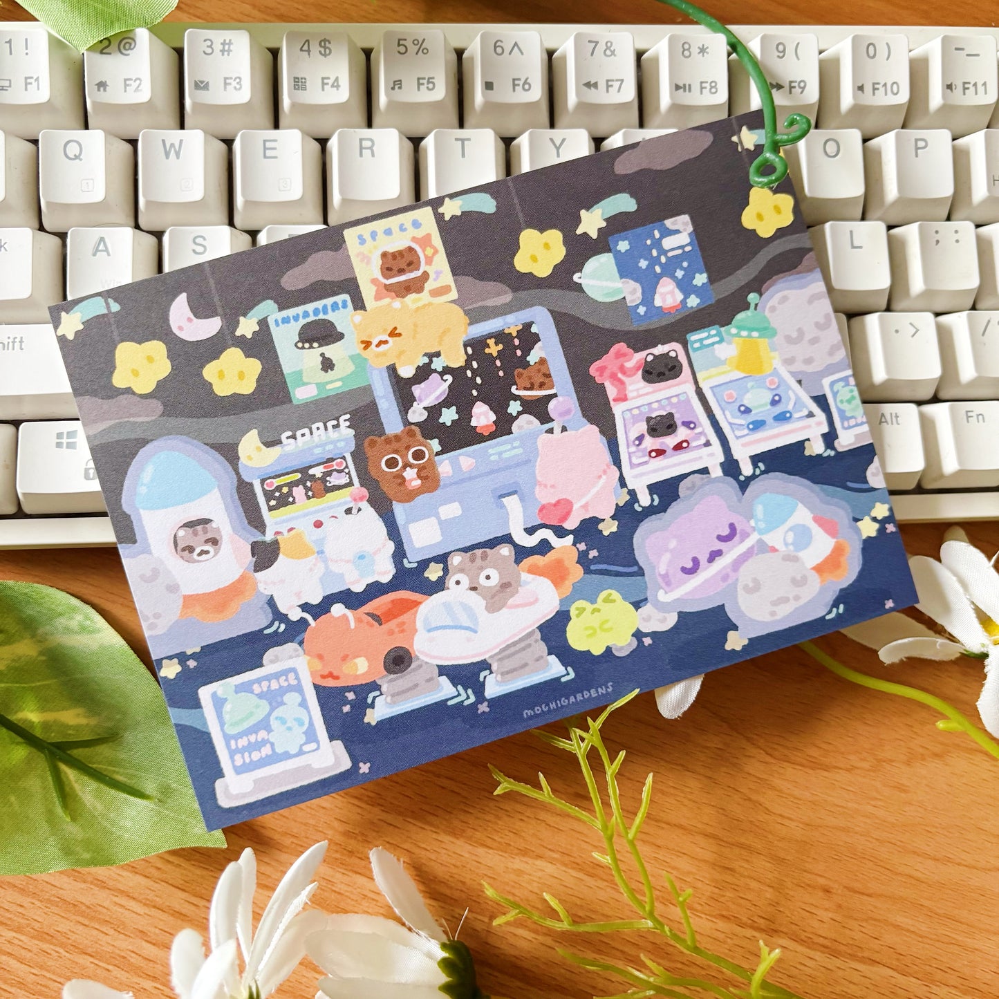 November Ko-Fi Sticker Sheet + Print Set - Arcade (Also available individually)