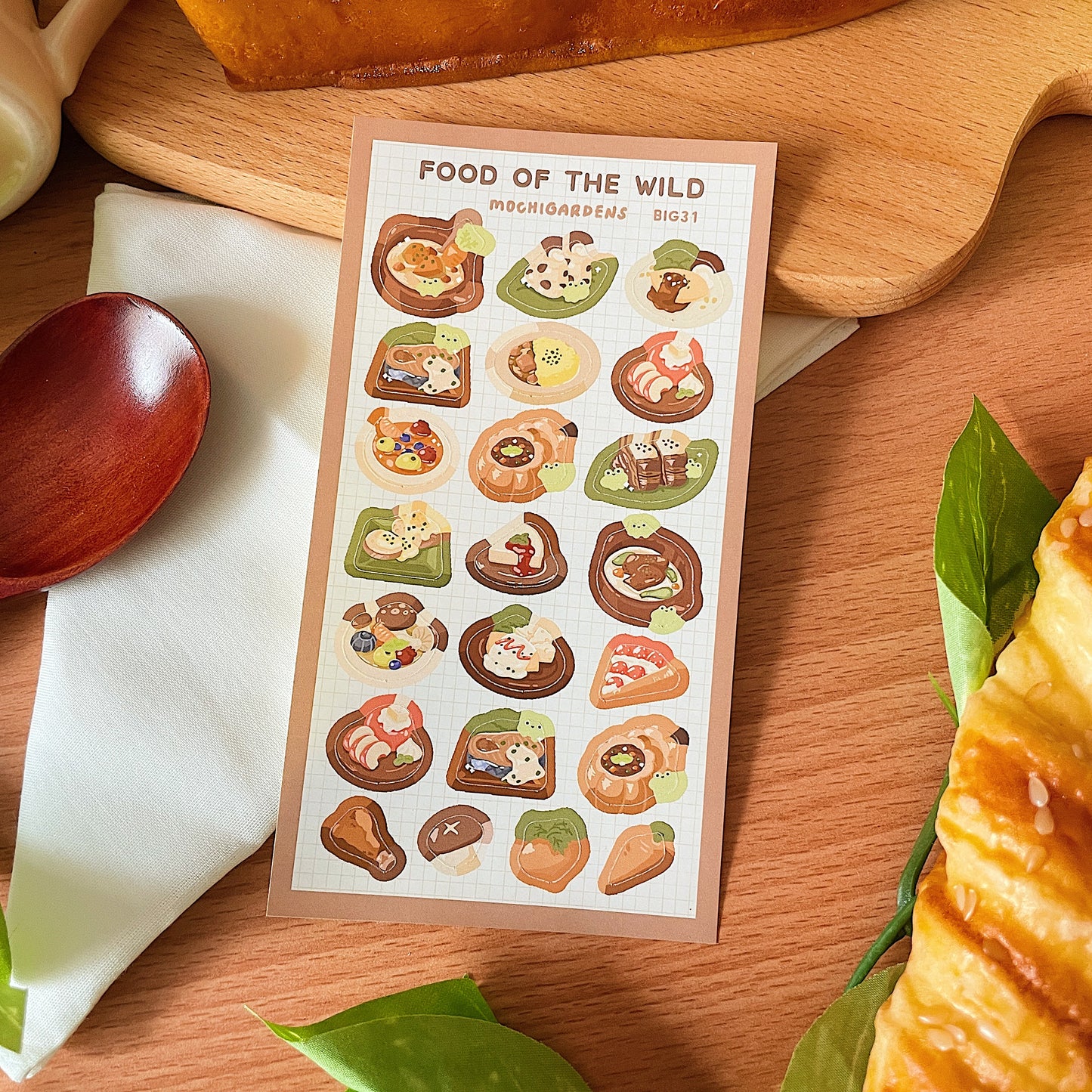 Food of the Wild Sticker Sheet