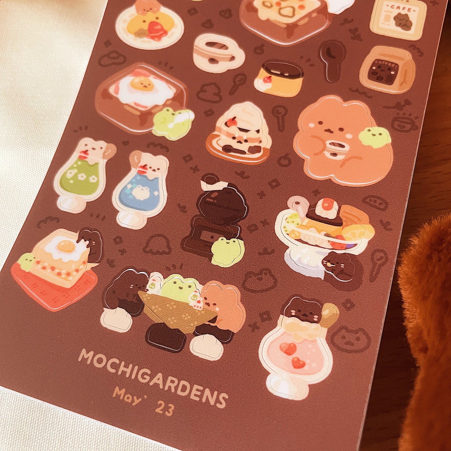 May Ko-Fi Sticker Sheet - Retro Japanese Cafe *Waterproof