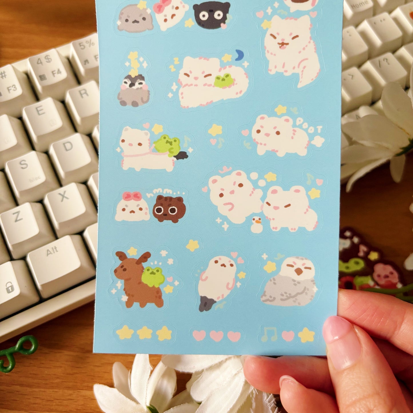 Arctic Animals Vinyl Sticker Sheet