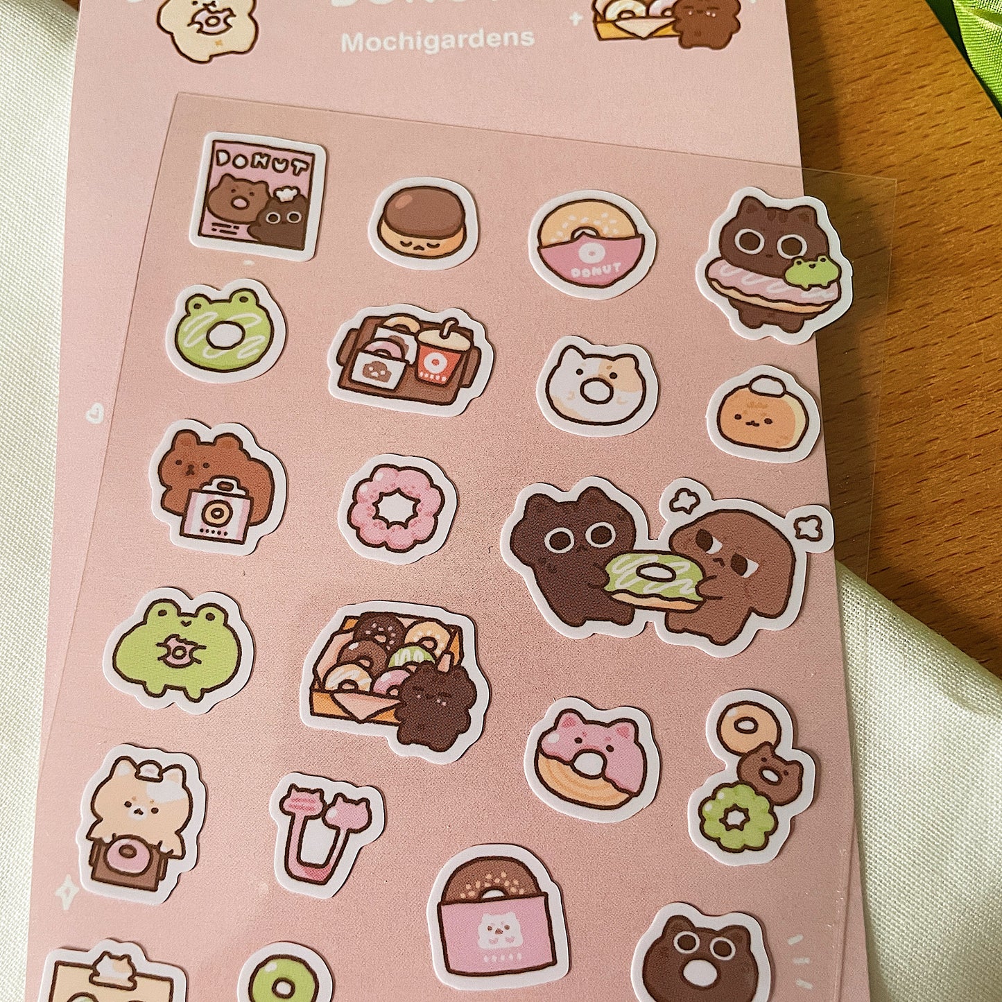 Donuts Transparent Sticker Sheet