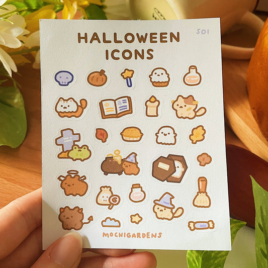 Halloween Icons Sticker Sheet