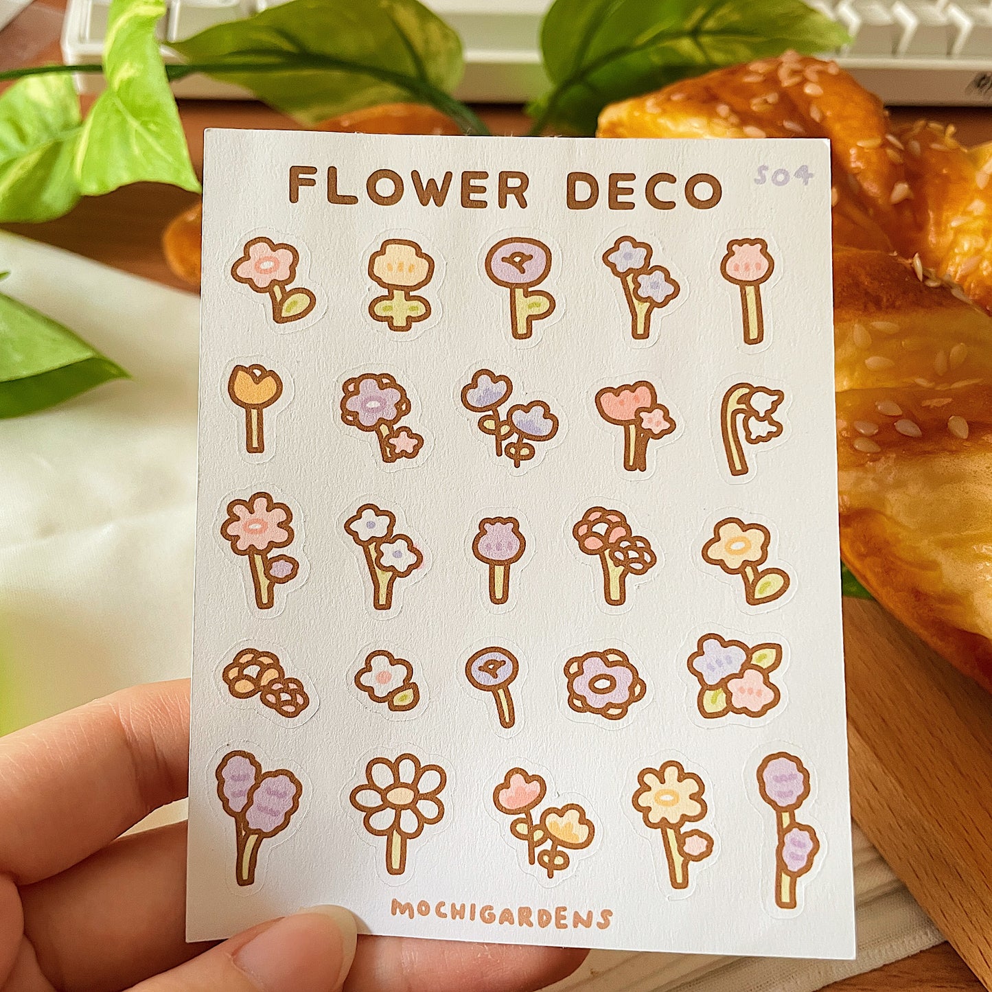 Flower Deco Sticker Sheet