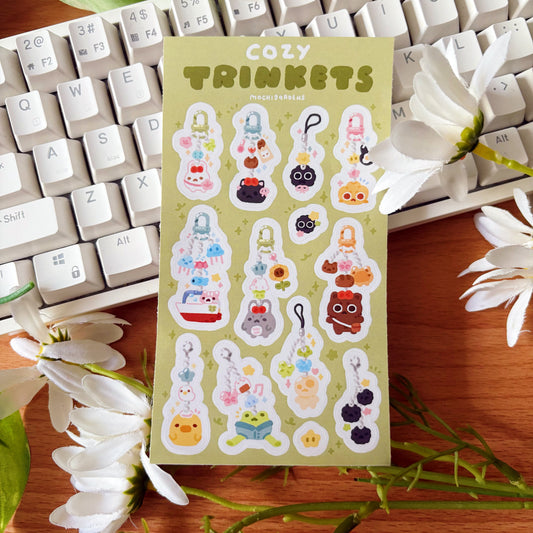 Cozy Trinkets Glossy Sticker Sheet