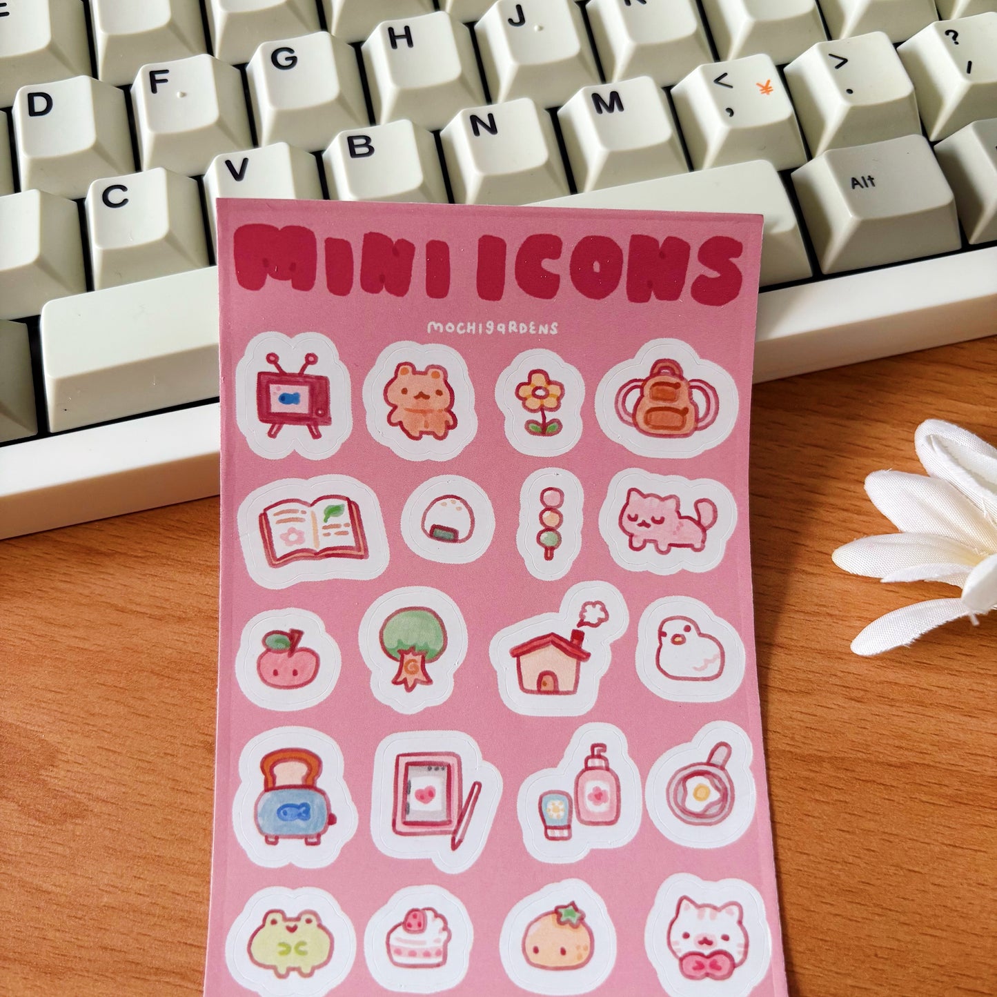 Mini Icons Journalling Vinyl Sticker Sheet