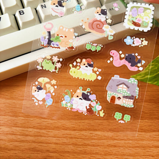 Lily's Florist Transparent Sticker Sheet
