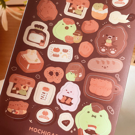 February Ko-Fi Sticker Sheet - Bakery *Waterproof