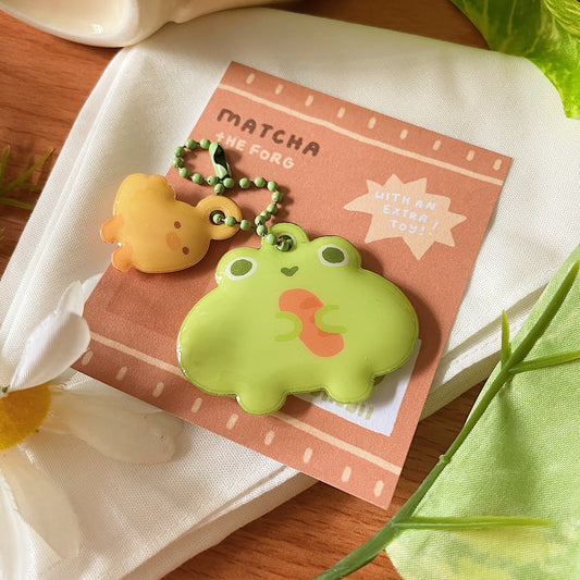 Squishy Matcha Keychain