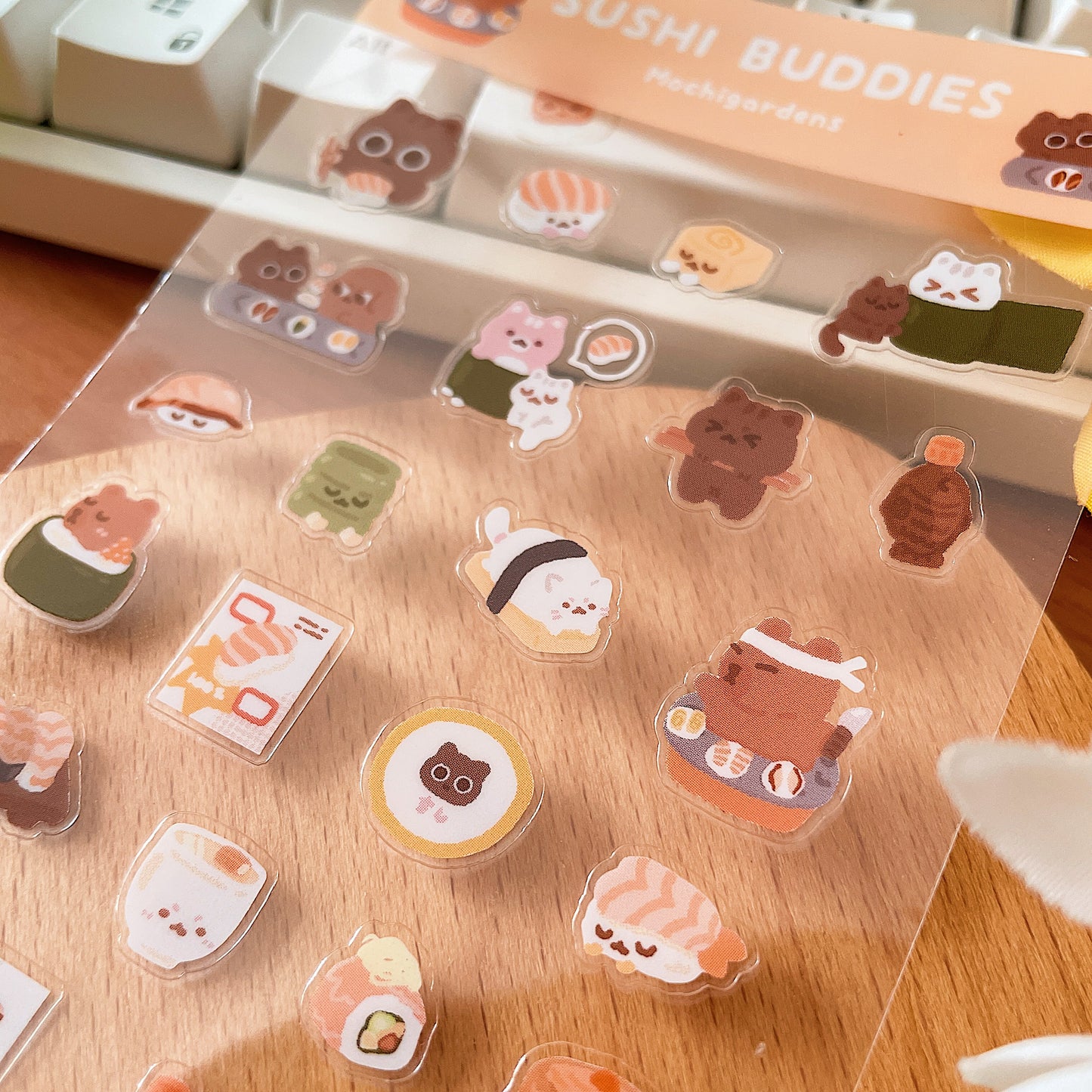 Sushi Buddies Transparent Sticker Sheet