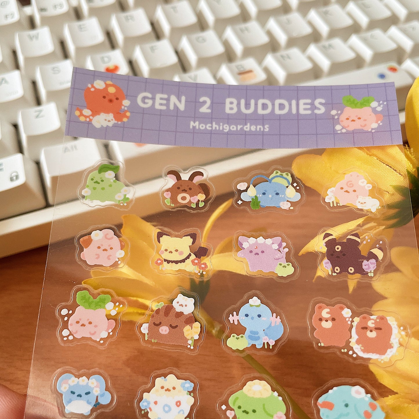 Gen 2 Buddies Transparent Sticker Sheet