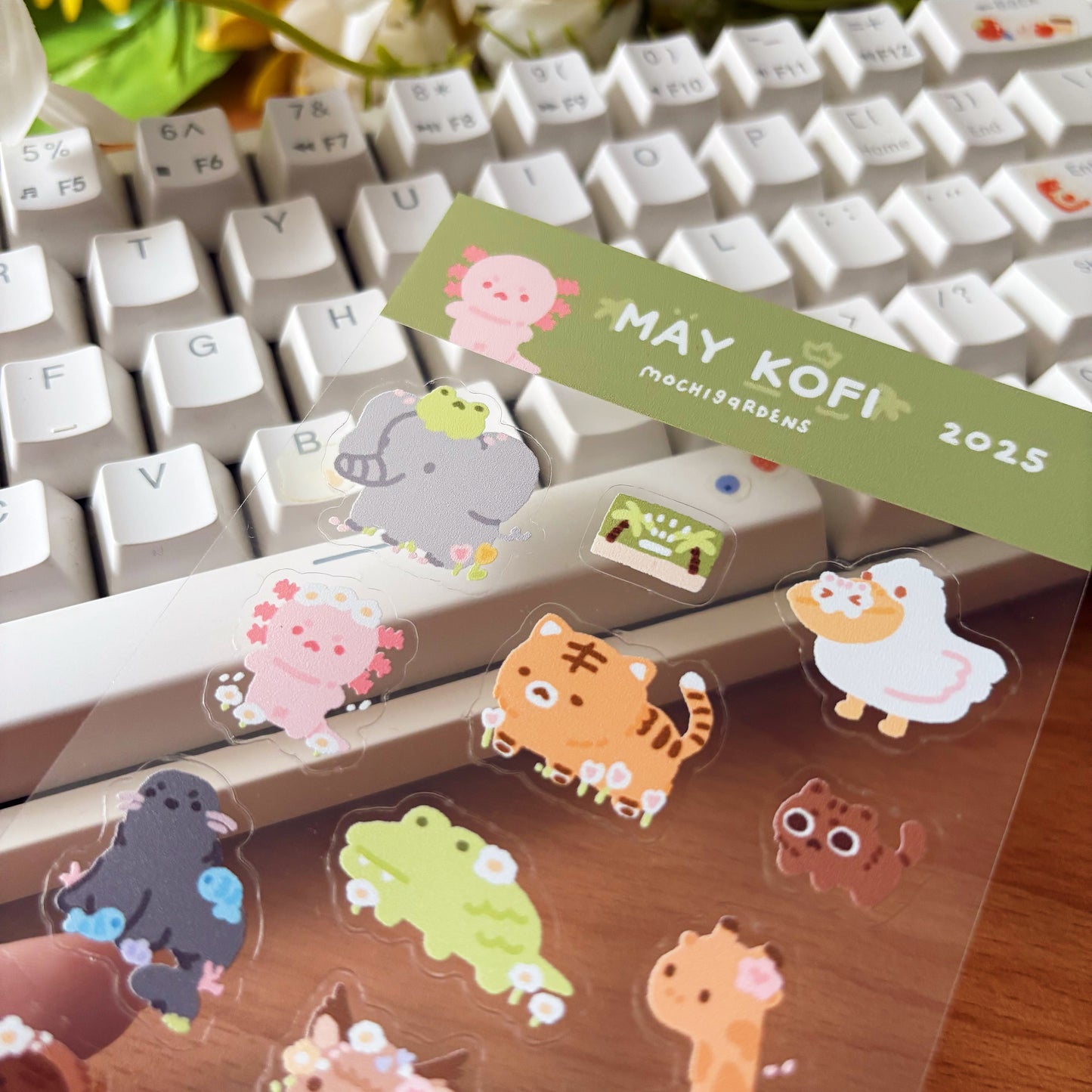 May Ko-Fi Sticker Sheet + Print Set - Animal Safari/Zoo (Also available individually)