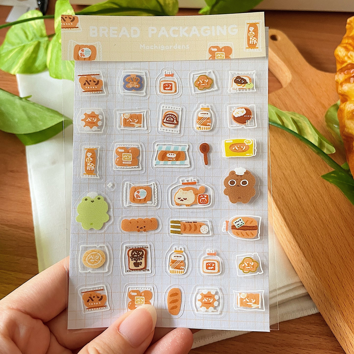 *Restocked* Bread Packaging Transparent Sticker Sheet