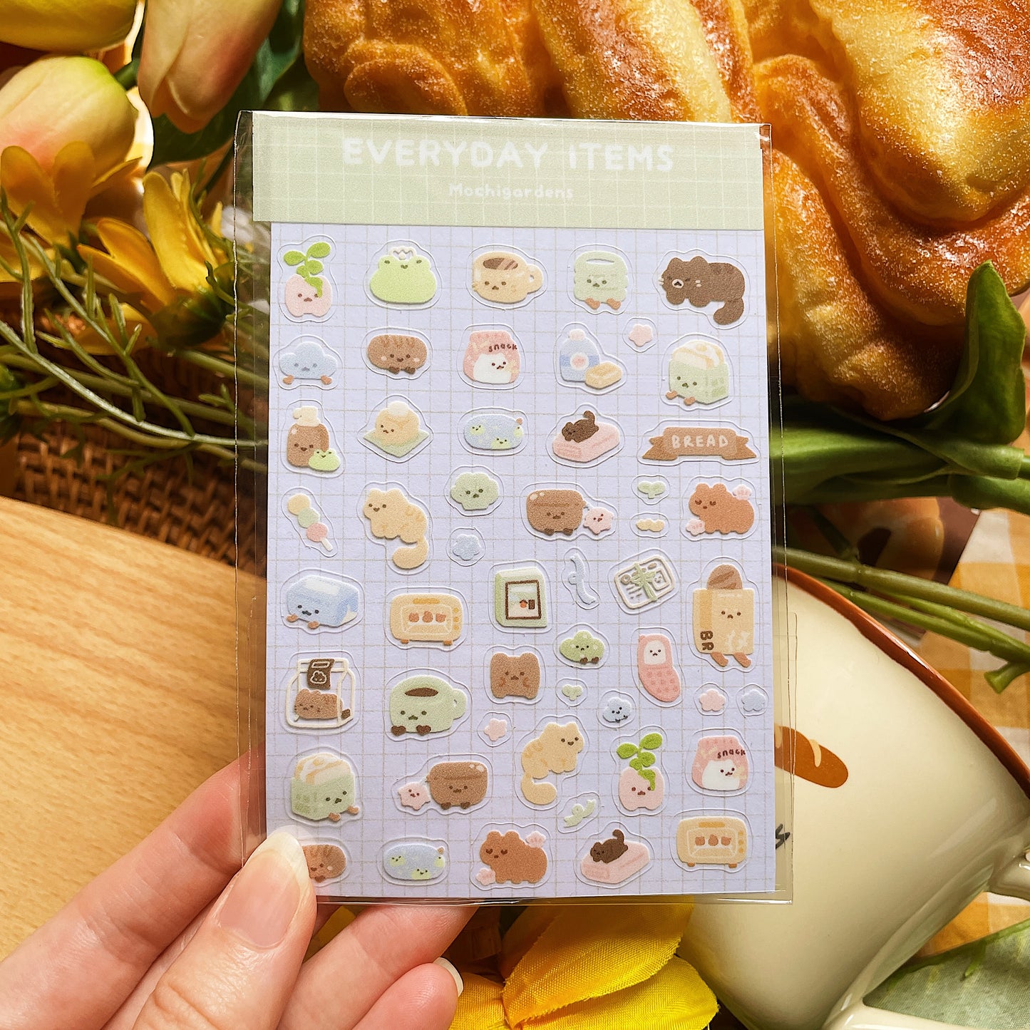 Everyday Items Transparent Sticker Sheet