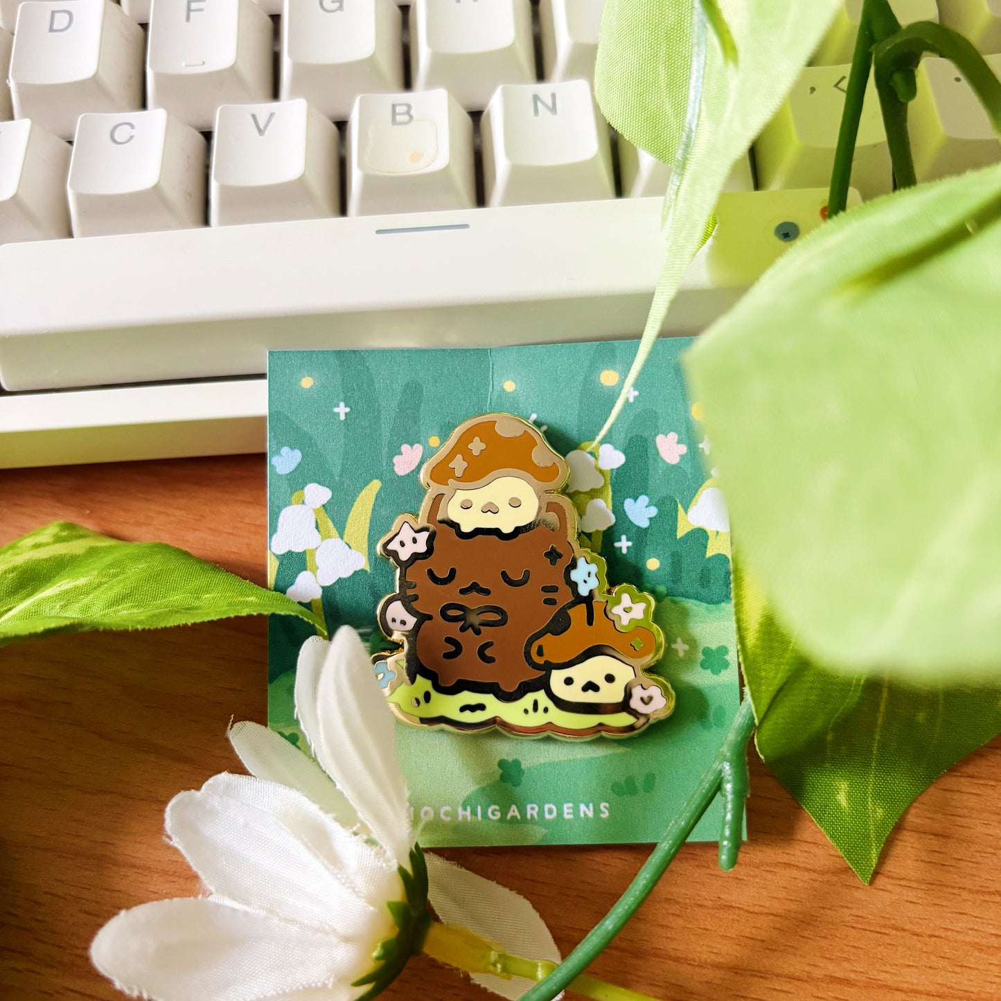 Mushroom Pals Enamel Pin