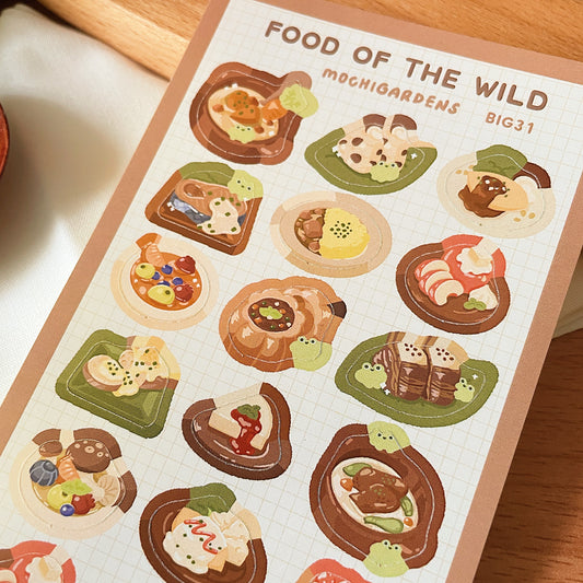 Food of the Wild Sticker Sheet