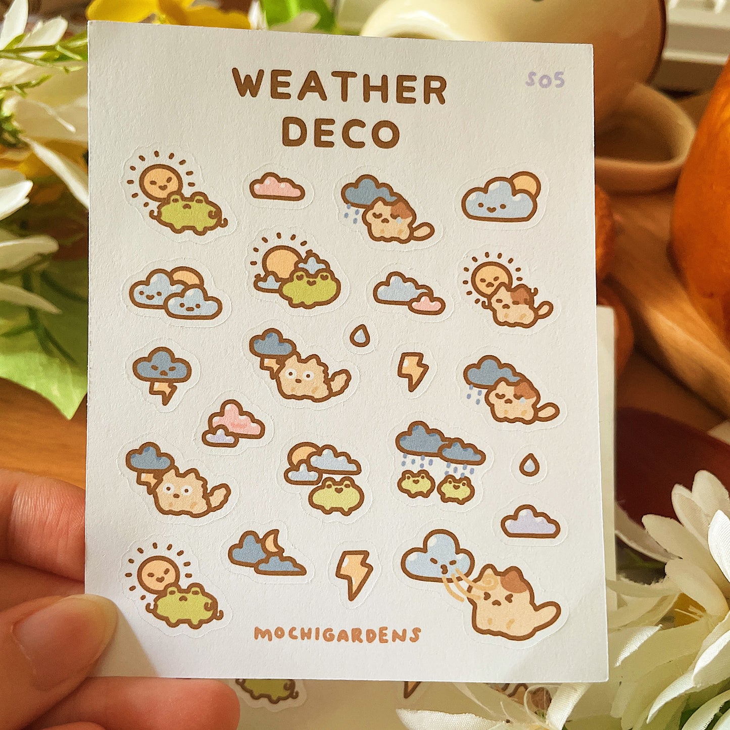 Weather Deco Sticker Sheet