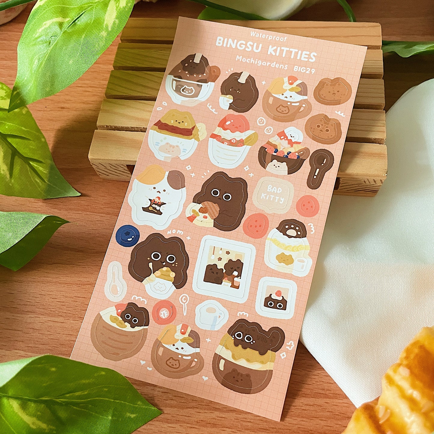 Bingsu Kitties Sticker Sheet *Waterproof