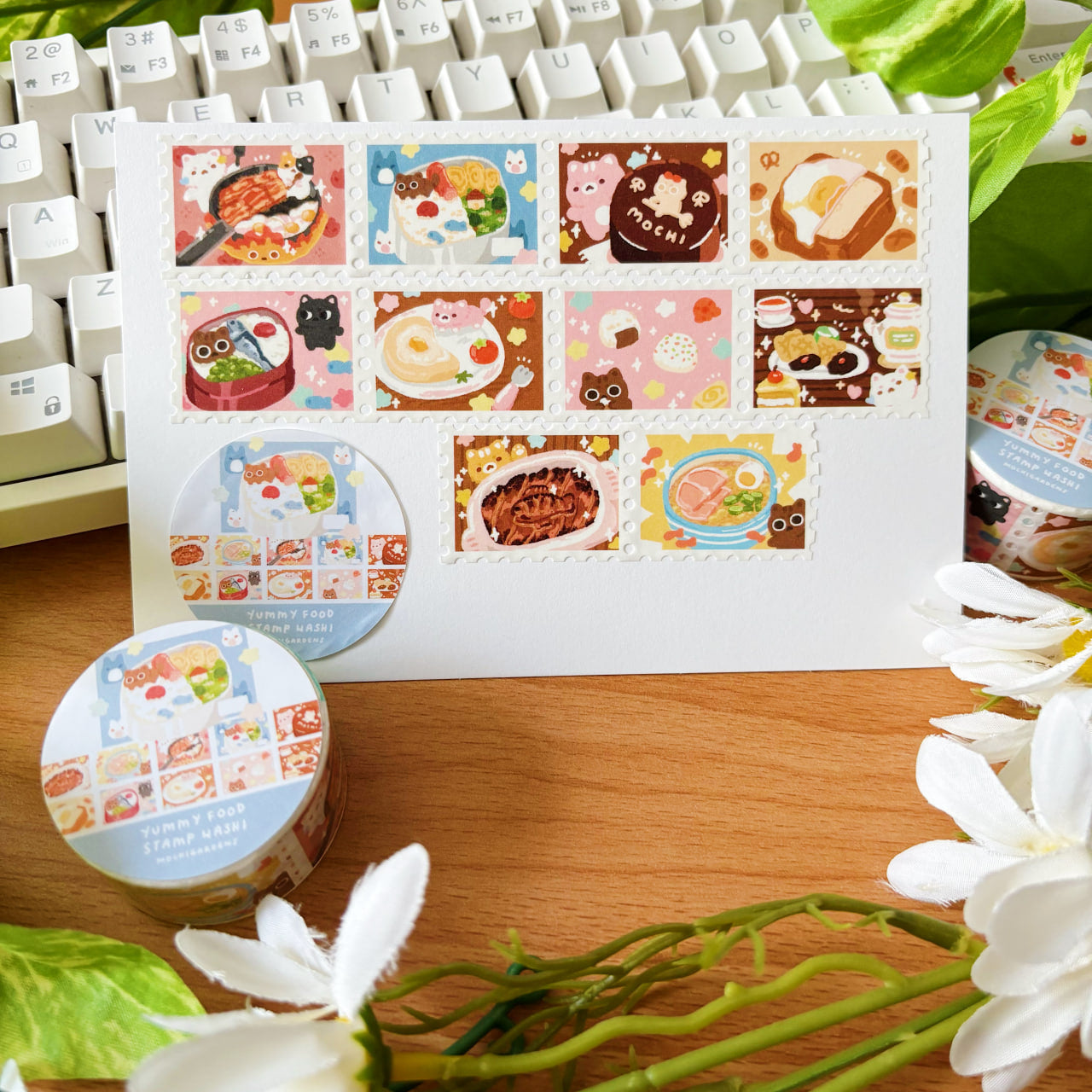 Yummy Food Stamp Washi Tape