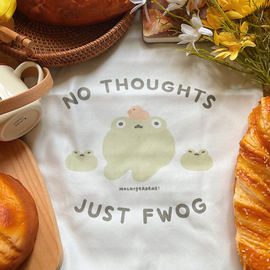 No Thoughts, Just Fwog Tote Bag