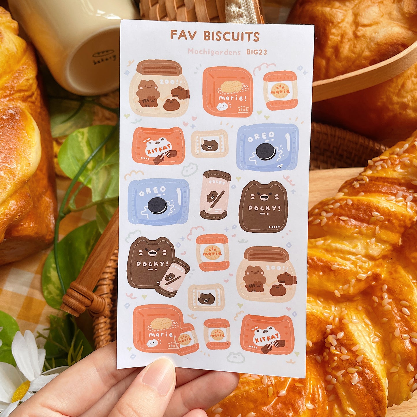 Fav Biscuits Sticker Sheet