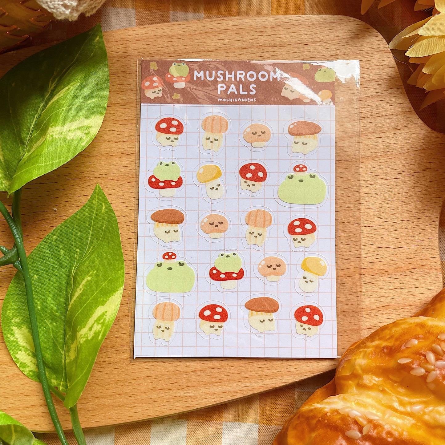 Mushroom Pals Transparent Sticker Sheet