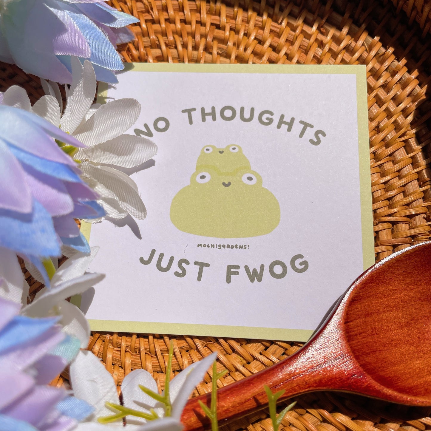 No Thoughts Just Fwog Print