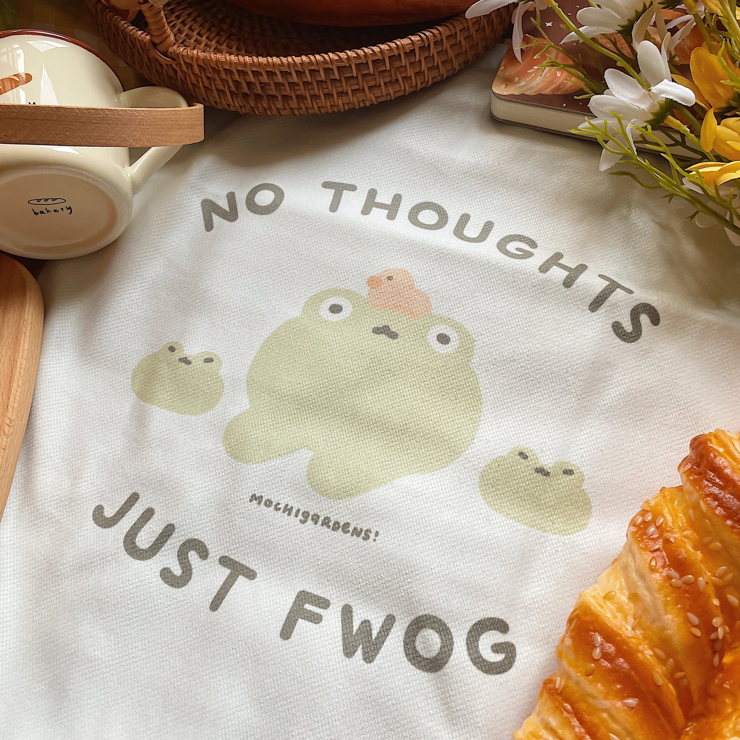 No Thoughts, Just Fwog Tote Bag