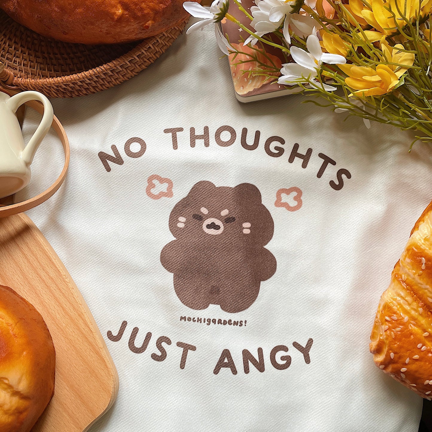 No Thoughts, Only Angy Tote Bag