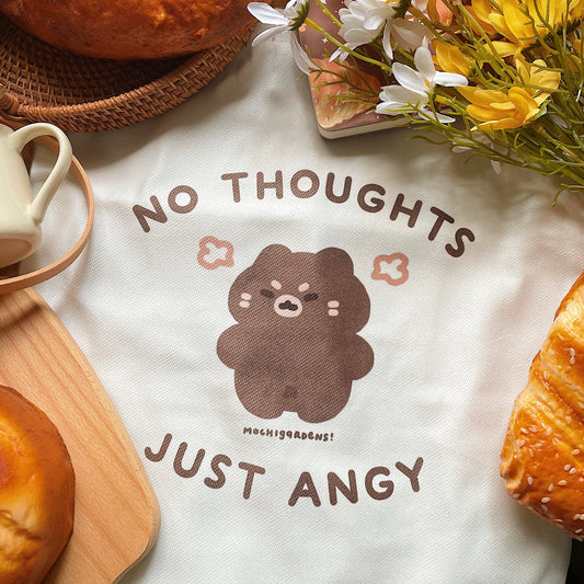 No Thoughts, Only Angy Tote Bag