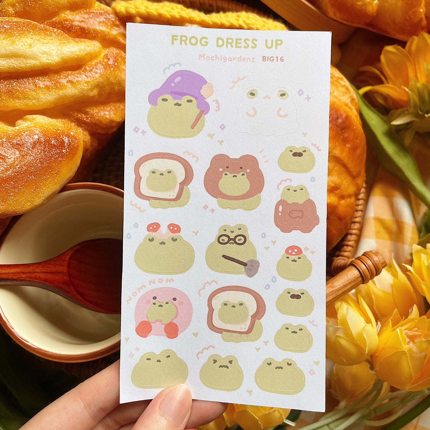 Frog Dress Up Sticker Sheet