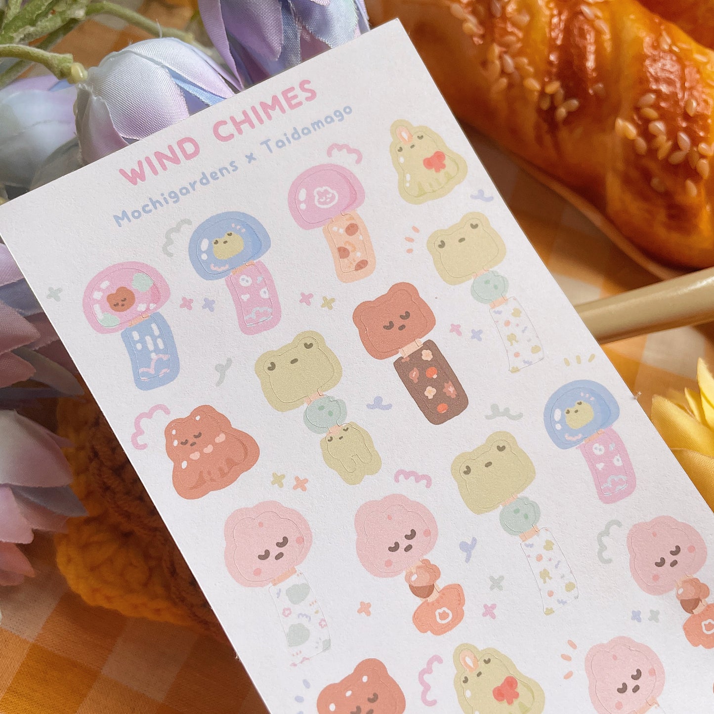 Wind Chimes Sticker Sheet - Collab with Taidamago