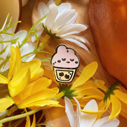 Bubble Tea Enamel Pin